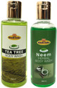 khadi natural herbal Tea Tree Body Wash & Neem Body Wash (Pack of 2) (2 x 200 ml)
