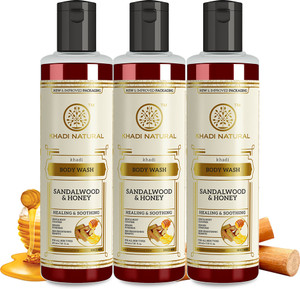 KHADI NATURAL Sandalwood Honey Body WashPack