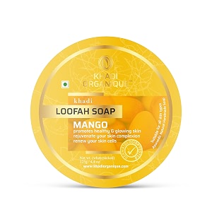 Khadi Organique Mango Loofah Soap For Face
