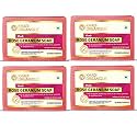 Khadi Organique Natural Herbal Rose Geranium Soap Pack of 4