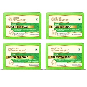 khadi organique natural herbal saffron soap pack of 4