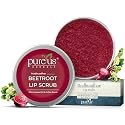 PUREUS Khadi Beetroot Lip Balm & Scrub - Lighten Dark, Dry, Chapped & Pigmented Lips | Natural Lip Brightener for Smoked Lips | Women & Men (10 Gm)