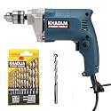KHADIJA Drill Machine 10mm With Free 13Pcs HSS Drill Bits &amp; 1Pc Masonary Bit Combo 6 Months Warranty