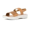 Khadim39s Adrianna Flat Platform Slingback Sandal for