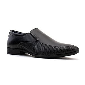 Khadims Men Black Slip-On Formal Shoe