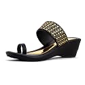 Khadim39s Wedge Heel Kolhapuri Slip-On Sandal for