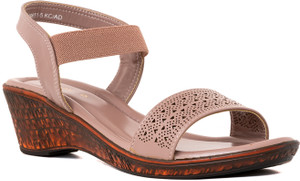 Khadims Women Wedges Sandal Pink 6
