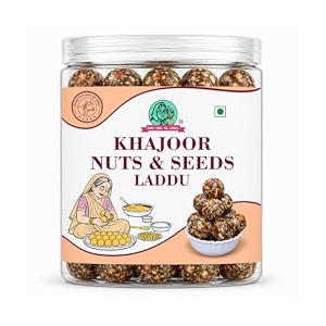 khajoor nuts amp seeds laddu dry fruit laddu with nuts amp seeds  healthy sugar-free energy bites  homemade healthy dates ladoo for daily snacking amp natural energy 
