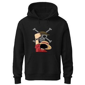 Khakey Black Colour Mens Hoodie Cotton