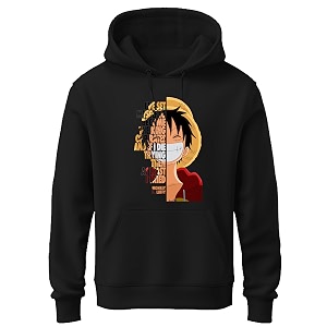 Khakey Black Colour Mens Hoodie Cotton