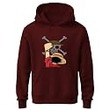 Khakey Black Colour Mens Hoodie Cotton