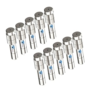 khanjan brass highlow-pressure misting nozzle  1mm adjustable water sprayer with anti-drip design for greenhouses lawns gardens air cooling and sanitization systems pack of 10