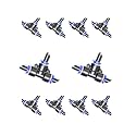 Khanjan High Pressure Push Lock Pe-6 Pneumatic T-Connector Quick Fittings Pack Of 10 (6Mm Pe Pneumatic Fittings)
