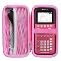 Khanka Stroage Case for Texas Instruments TI-84 Evo/TI - 84 Python/TI-83 Plus/TI-84 Plus/TI-84 Plus CE Color Graphing Calculator, Case Only (Positively Pink)
