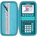 Khanka Stroage Case for Texas Instruments TI-84 Evo/TI - 84 Python/TI-83 Plus/TI-84 Plus/TI-84 Plus CE Color Graphing Calculator, Case Only (Teal)