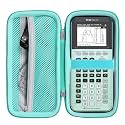 Khanka Stroage Case for Texas Instruments TI-84 Evo/TI - 84 Python/TI-83 Plus/TI-84 Plus/TI-84 Plus CE Color Graphing Calculator, Case Only(Mint Case)