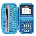 Khanka Stroage Case for Texas Instruments TI-84 Evo/TI - 84 Python/TI-83 Plus/TI-84 Plus/TI-84 Plus CE Color Graphing Calculator, Case Only (Bionic Blue)