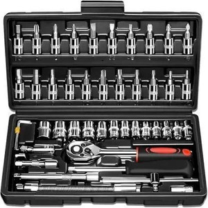 khansaheb 46 in 1 pcs tool kit  and socket hand tool kit socket set