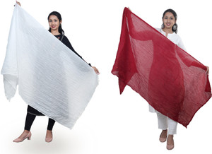 kharari pure cotton solid women dupatta