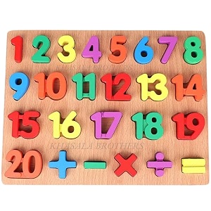Khasala Brothers Wooden ABCD Alphabet Number Shape