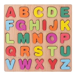 Khasala Brothers Wooden ABCD Alphabet Number Shape