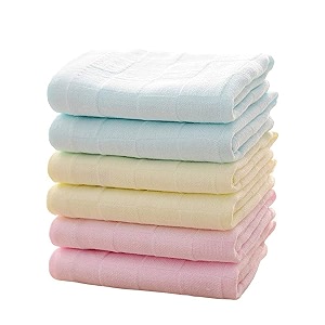 khillayox 100 cotton small size handkerchiefrumalface towel  extra soft and super absorbent handkerchieves for women39s set of 6 amp 12- 1134 x 1134 - multicolored