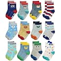 Khillayox Pure Cotton Baby Socks - Cute and Colorful Anti-Skid Ankle Length Printed Socks for Kids Toddlers, and Newborns - Breathable, Lightweight, and Ultra Soft - Pack of 6