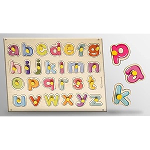 wooden small alphabet amp numbers puzzle board for kids educational learning toy pack of 2