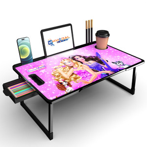 khodal arth us biding barbie coated laptop study table engineered wood study table