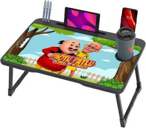 khodal arth us biding motu-patlu coated foldable laptop study table with cup  pen holder engineered wood study table
