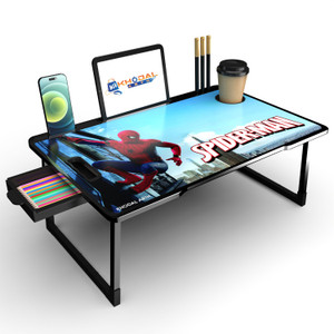 khodal arth us biding spiderman coated laptop study table engineered wood study table finish color - spiderman pre-assembled