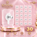 khodal Strong Adhesive Photo Frame Wall Hooks Sticky Hanger Holder for Home Hook Rail 30