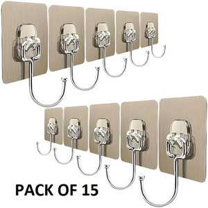 KHODALEWAY Large Adhesive Wall Hooks Heavy Duty