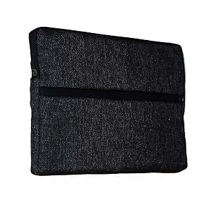 khooti laptop sleeves d3 laminated jute fabric dark grey 1334