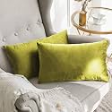 Khooti Rectangular Velvet Cushion Cover 17x27 
