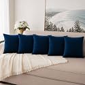 Khooti Velvet Cushion Cover 10x10 Blue