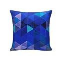 Khooti Velvet Cushion Cover 10x10 Triangular BluePack