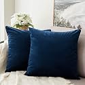Khooti Velvet Cushion Cover 12x12 Blue Pack