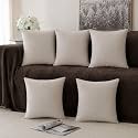 Khooti Velvet Cushion Cover 14x14 Cream