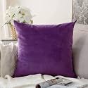 Khooti Velvet Cushion Cover 24x24 Purple
