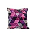 Khooti Velvet Cushion Cover 26x26 Triangular PinkPack