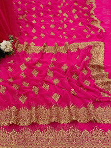 khriti fab georgette embroidered blouse material