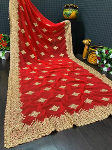 khriti fab georgette embroidered blouse material