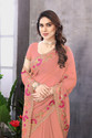 KHRITI FAB Unstitched Georgette Blouse Material Embroidered