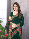 KHRITI FAB Georgette Embroidered Blouse Material