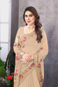 KHRITI FAB Georgette Embroidered Blouse Material