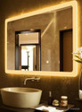 Khushi Decors 03 Triple Light Led Mirror AS1 Bathroom Mirror (Semi Curved Finish : Polished)