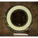 LED Mirror Glass for Bathroom Wall - Decorative Home Decor Mirror for Bedroom, Living Room, Hall, Makeup Room, Washbasin (21x21 Inch Round TS15)