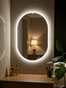 Khushi Decors Led Light Wall Decor Makeup Room 12x18 Inch LT17 Bathroom Mirror (Designer Finish : Polished)