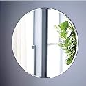 Mirror Glass for Bathroom Wall - Decorative Home Decor Wall Mirror for Bedroom, Living Room, Dressing Room, Hall, Makeup Room, Wash Basin, Round Shape (Size - 12 X 12 Inch)